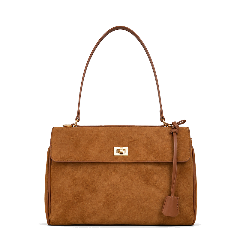 The Daily Vintage Kelly Suede Tote Bag