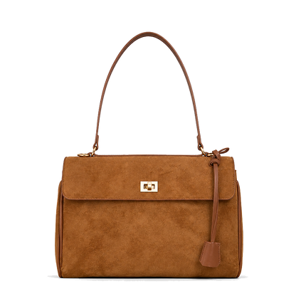 The Daily Vintage Kelly Suede Tote Bag
