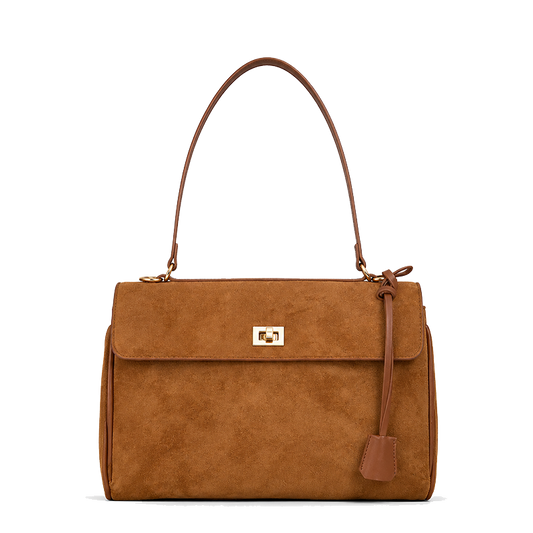 The Daily Vintage Kelly Suede Tote Bag
