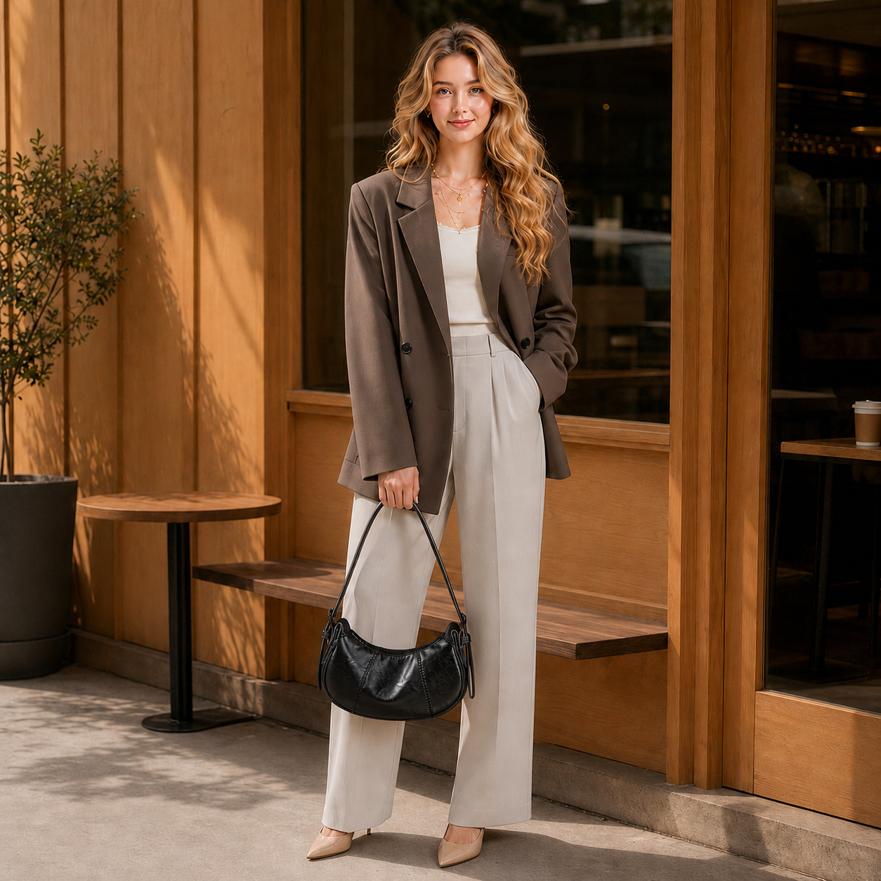 Aria Everyday Metallic Bag