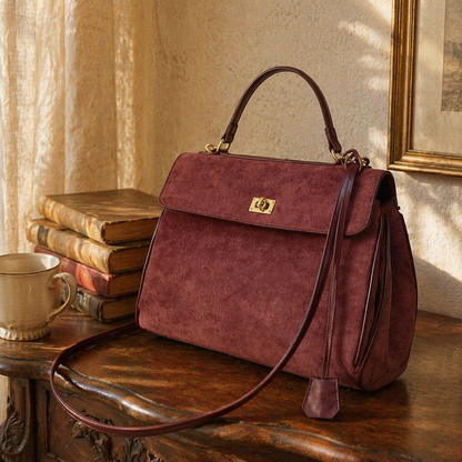 The Daily Vintage Kelly Suede Tote Bag