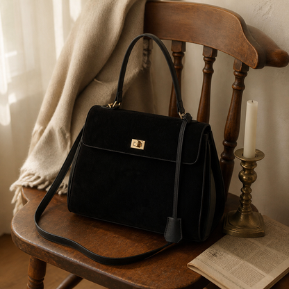 The Daily Vintage Kelly Suede Tote Bag