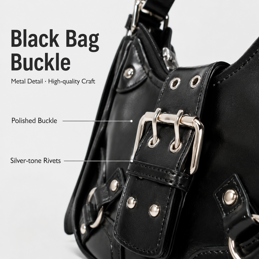 Rebel Buckle Shoulder Bag
