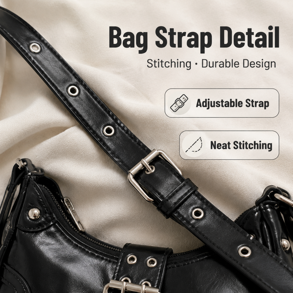 Rebel Buckle Shoulder Bag