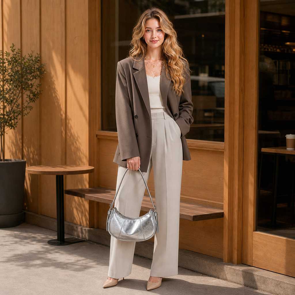 Aria Everyday Metallic Bag
