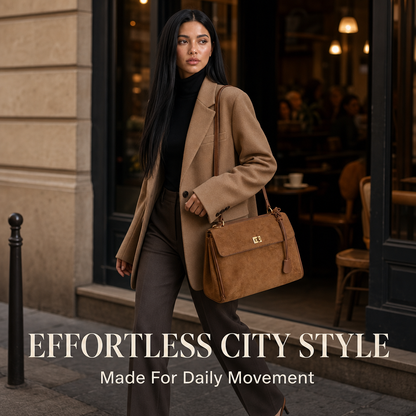 The Daily Vintage Kelly Suede Tote Bag