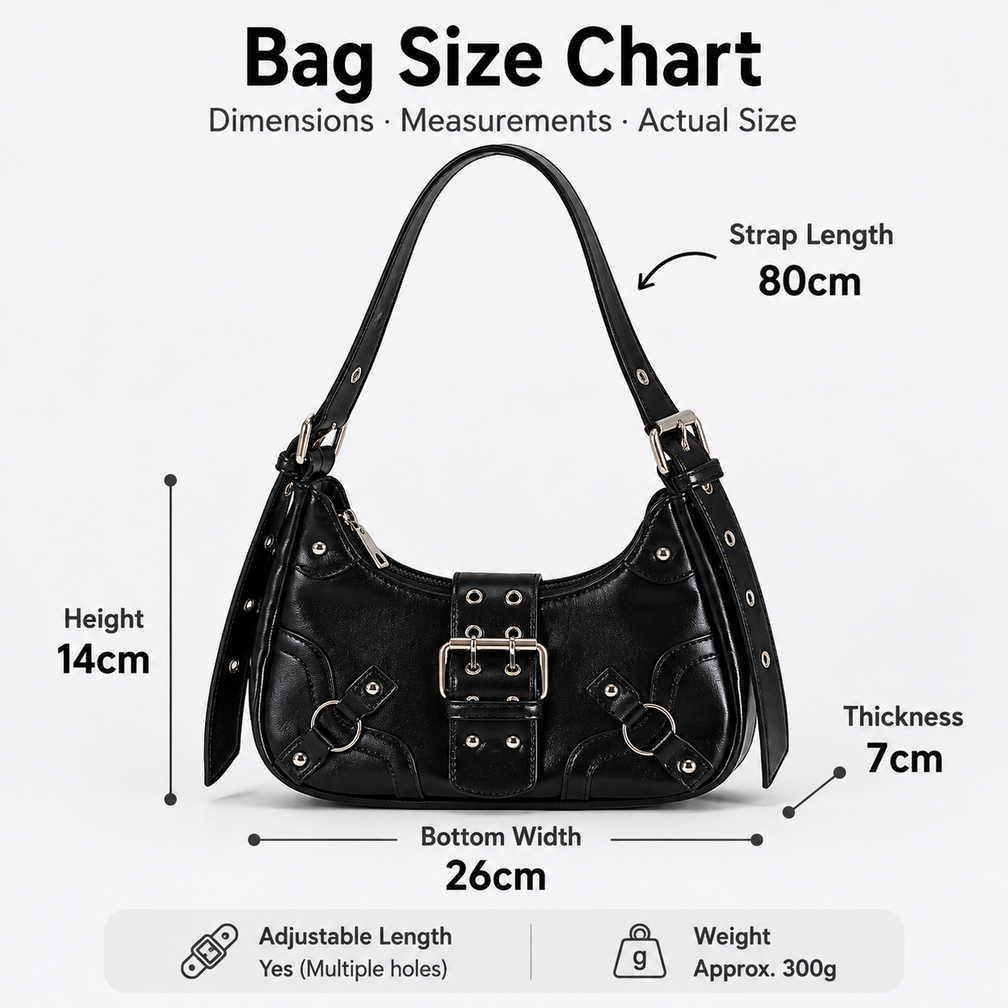Rebel Buckle Shoulder Bag
