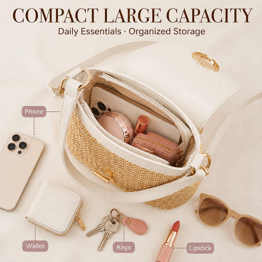 The Riviera Straw Crossbody