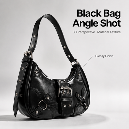 Rebel Buckle Shoulder Bag