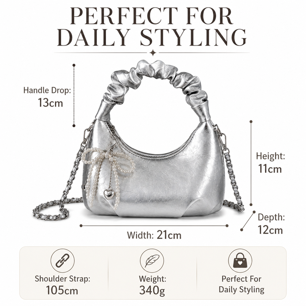 The Luna Metallic Mini Bag