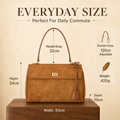 The Daily Vintage Kelly Suede Tote Bag