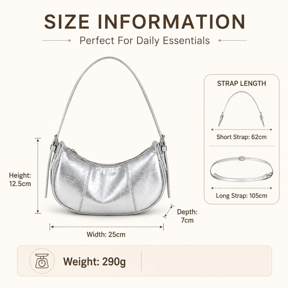 Aria Everyday Metallic Bag