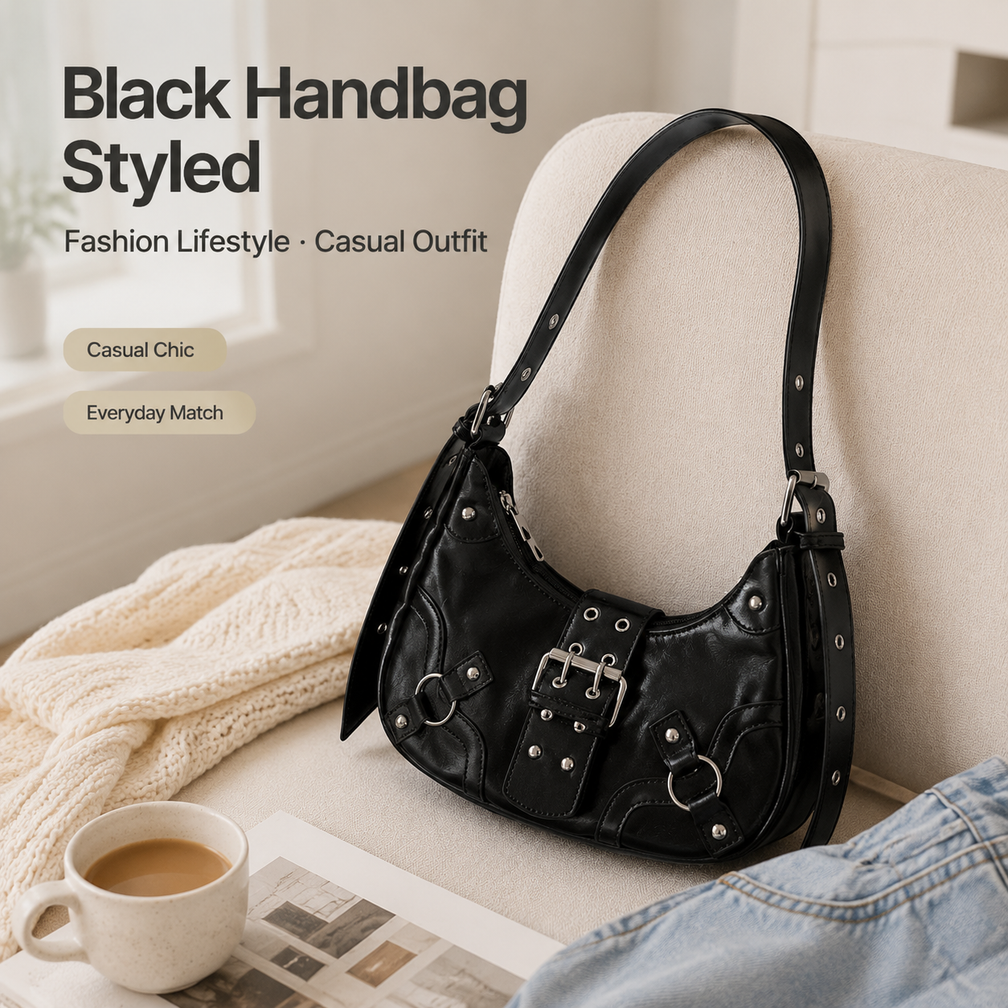 Rebel Buckle Shoulder Bag